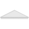 Ekena Millwork Peaked Cap Smooth Architectural PVC Combination Pediment, 80"W x 26-7/8"H x 2-3/4"P (Pitch 6/12) PEDPC080X270PKC00 - alternate 6